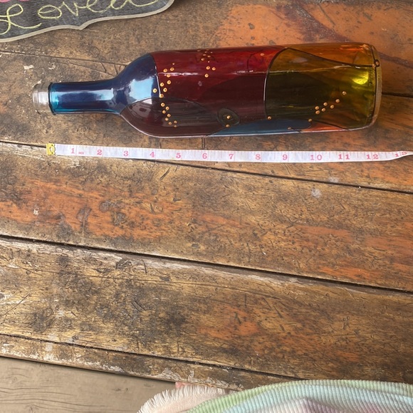 🤗408-You Are Glassy ❤️ Folk Art Painted Glass Bottle - Picture 9 of 9